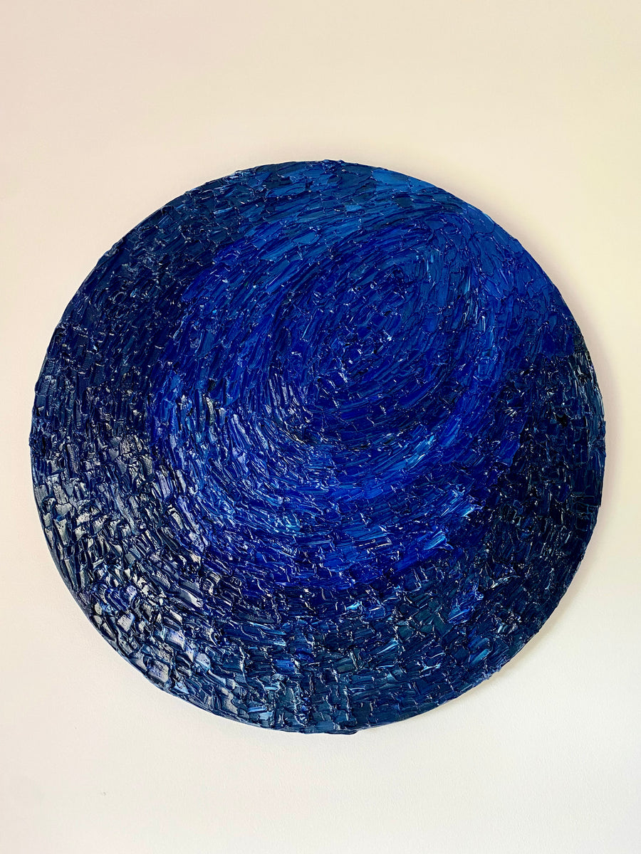 "Blue ocean series", 2021, D50cm, sold (Germany)