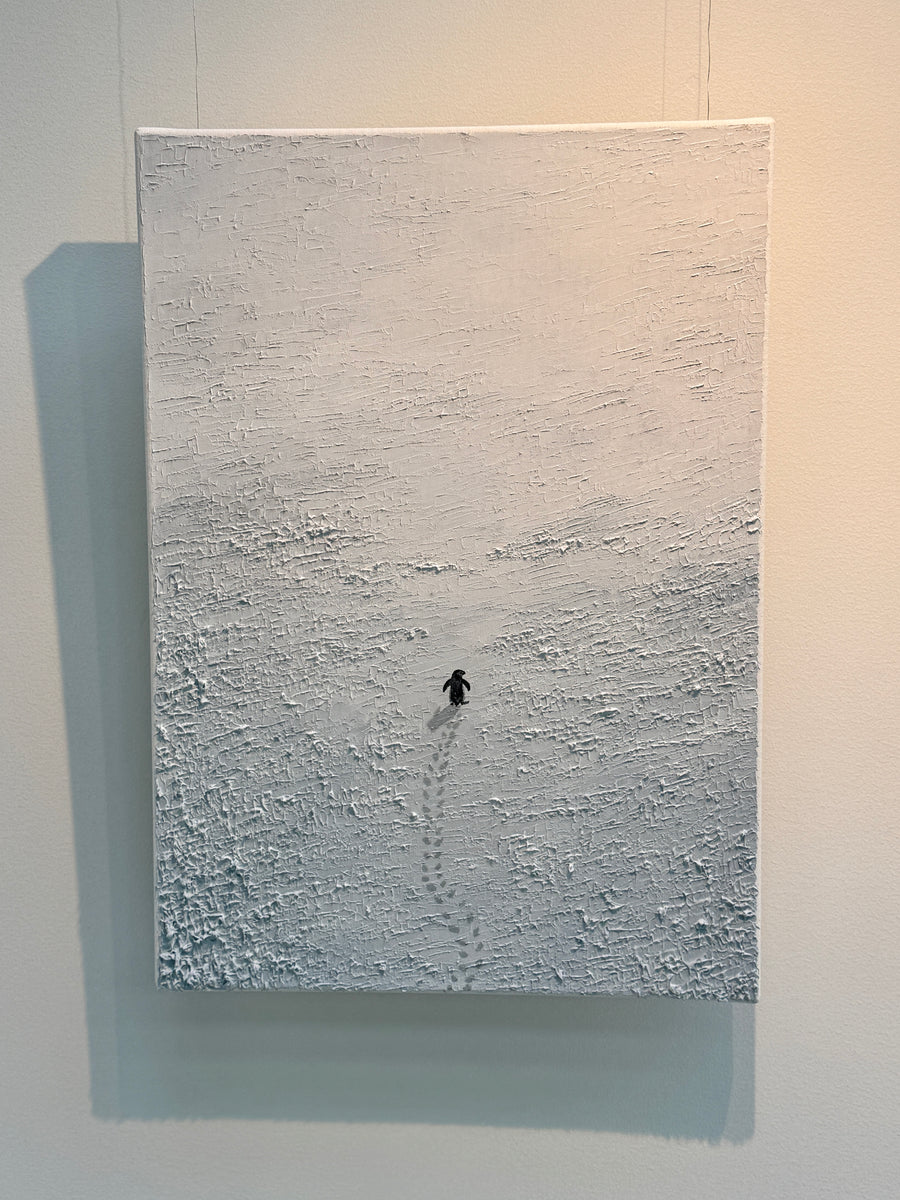 "Penguin", 2026, 50x60cm, sold (Latvia)