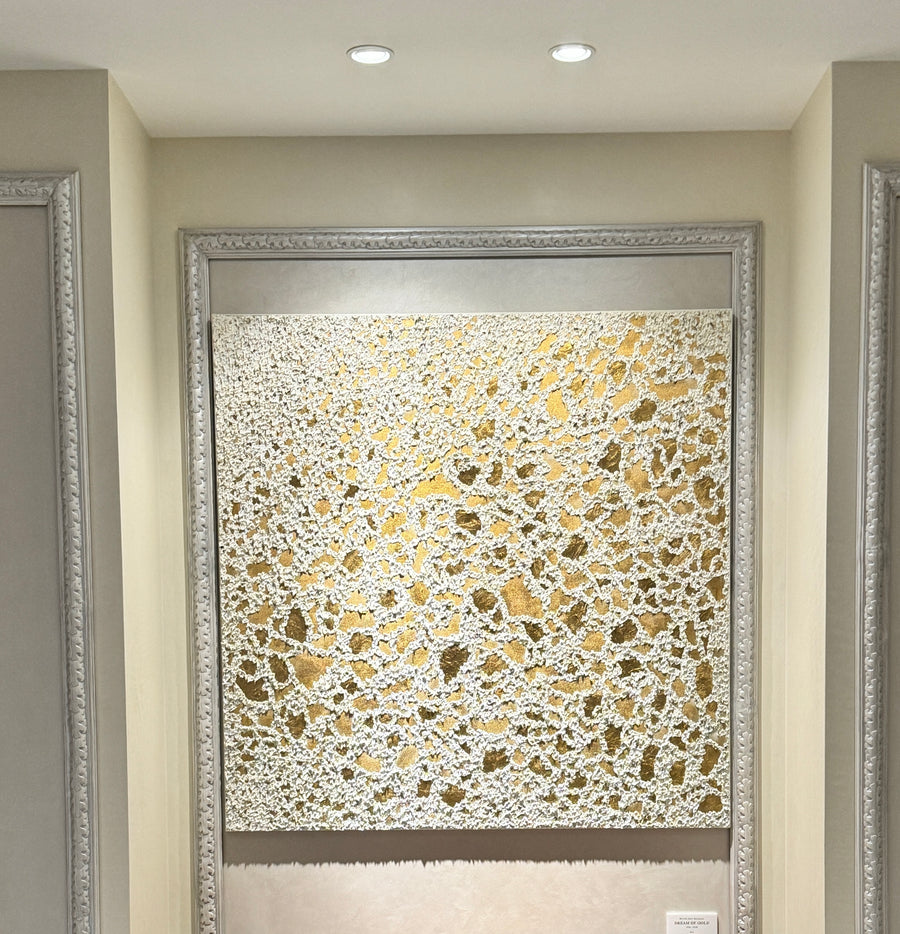 "Dream of gold", 2022, 120x120cm, sold (Slovakia)