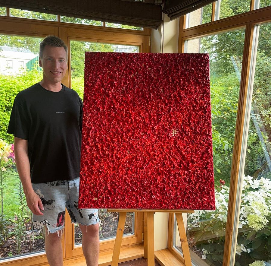 "Life force", 2024, 100x80cm, sold (USA)