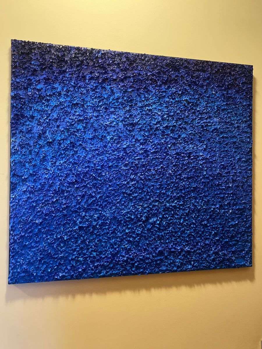 "Blue ocean", 2021, 80x90cm, sold (Latvia)
